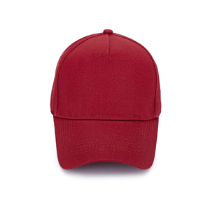 Nón kết thể thao nam cotton 5 tấm màu đỏ rượu vang trơn, có thể giặt, in logo, tùy chỉnh chuyên nghiệp, bán buôn - Product Image 3