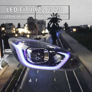 ไฟหน้า LED แบบปลั๊กแอนด์เพลย์สำหรับฮอนด้าฟิต2020/แจ๊สพร้อมอะไหล่รถยนต์ไฟสีฟ้า12โวลต์ - Product Image 3