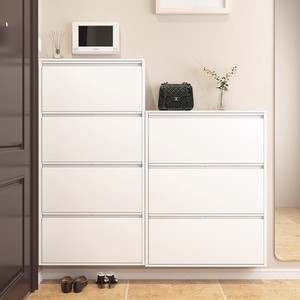 Narrow Storage Shelves Metal <strong>Shoe</strong> <strong>Racks</strong> Cabinets Slim Tipping Bucket Foldable <strong>Shoes</strong> Cabinet for Apartments and <strong>Hallways</strong> - Product Image 5