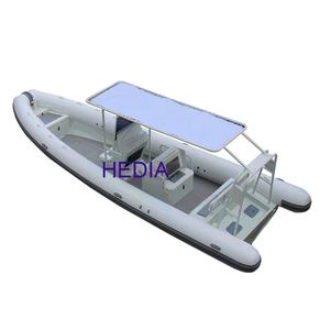 27 ft Hedia Aluminium Double Floor <span class=keywords><strong>Semi</strong></span>-<span class=keywords><strong>Rigide</strong></span> Gonflable Boat RIB800 Patrol Ship Fishing Rowing Outboard Engine Included Combo - Product Image 4