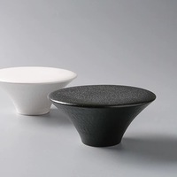 Plateau de service à sushi sur pied en céramique blanche style Zen moderne, en porcelaine mate, 6 pouces, écologique, pour desserts