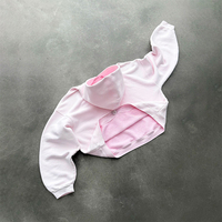 Sweat-shirts à capuche unisexe en molleton bouclette avec logo personnalisé, de haute qualité, coupe oversize, épais, rose délavé, style designer, fabricant