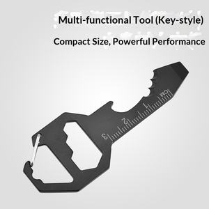 카드형 다기능 키체인 병따개 육각 펜던트 휴대용 드라이버 미니 OEM 선물 공장 도매 - Product Image 2