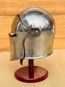 Casco de Armadura Medieval Histórico de Metal, Casco de Caballero de Acero Premium para Cosplay, Exhibición en Festivales y Coleccionistas - Product Image 3