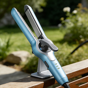 Nueva <span class=keywords><strong>Plancha</strong></span> <span class=keywords><strong>de</strong></span> <span class=keywords><strong>Pelo</strong></span> <span class=keywords><strong>de</strong></span> Cerámica con <span class=keywords><strong>Vapor</strong></span> 2 en 1 para Alisar y Rizar |   Peinado rápido para cabello húmedo y seco - Product Image 3