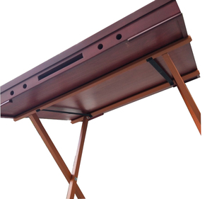 Vecchio Shanghai pieghevole tavolo in legno massello per anziani Standard ricreazione Kronchis Puzzle piscina in pelle di lana dipinta - Product Image 5