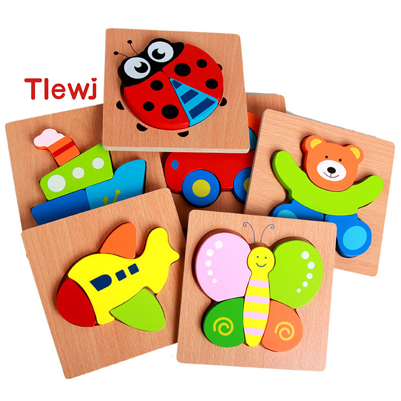Wooden Puzzle Baby Toys with Different