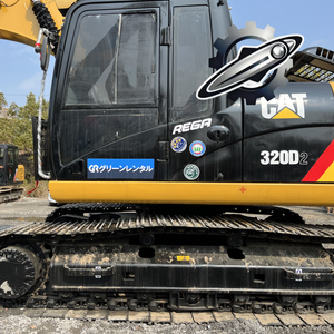 Excavatrice Caterpillar 320D d'occasion, marque japonaise d'origine, 20 tonnes, moteur Cummins, chenilles en caoutchouc, grande excavatrice - Product Image 3