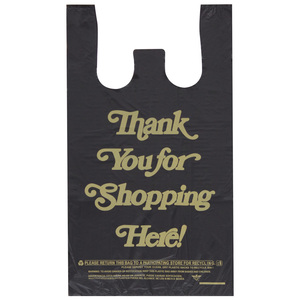Shopping <b>Packaging</b> Heat Seal PE <b>Biodegradable</b> T-shirt Bag for Supermarket Use Customizable Sizes & Colors - Product Image 1