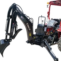 Nouveau tracteur de jardin automatique 80-100 CV à 4 roues motrices avec chargeur frontal, pelle arrière et pulvérisateur pour l'agriculture des vergers et des vignobles