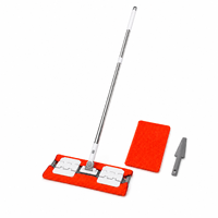 Ensemble serpillière et seau en microfibre pour nettoyage des sols, serpillière plate en microfibre, serpillière rotative à vapeur pour le nettoyage des sols MEY001