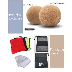 TIANLEICORKスポーツマッサージ器天然コルクポイントマッサージ療法ボールシングルコークボールボディ & フットリリーフ用 - Product Image 4