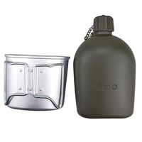 Échantillon gratuit : Gourde pliable en plastique avec bec verseur, portable pour le camping, la course et les activités de plein air