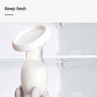 Tire-lait portable à une main avec mamelon en silicone OEM aspiration mains libres pour le confort du bébé