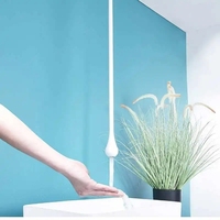 Robinet de lavabo mural à montage au plafond, design goutte d'eau, mitigeur pour salle de bain