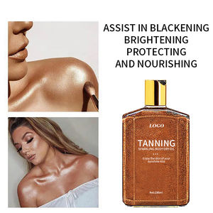 Tono de piel resistente al sudor resistente al agua personalizado, piel bronceada uniformemente, <span class=keywords><strong>gotas</strong></span> <span class=keywords><strong>autobronceadoras</strong></span> negras brillantes, aceite bronceador corporal nutritivo para la <span class=keywords><strong>cara</strong></span> - Product Image 5