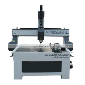 3D 4 Axis CNC Router Machine for Wood Cutting Engraving Furniture Doors Cabinets Plate