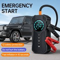 4 in 1 Car Jump Starter with 150 PSI Air Compressor Power Bank Tire Inflator Car Battery Charger and Jump Starter Power Bank