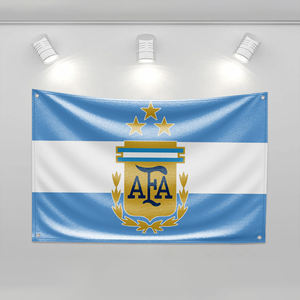 Bandiera Personalizzata della Nazionale <span class=keywords><strong>Argentina</strong></span> a Tre Stelle, Decorazione per Camera da Letto, Striscioni da Parete, Arazzo 3x5 Piedi per Esterni - Product Image 5