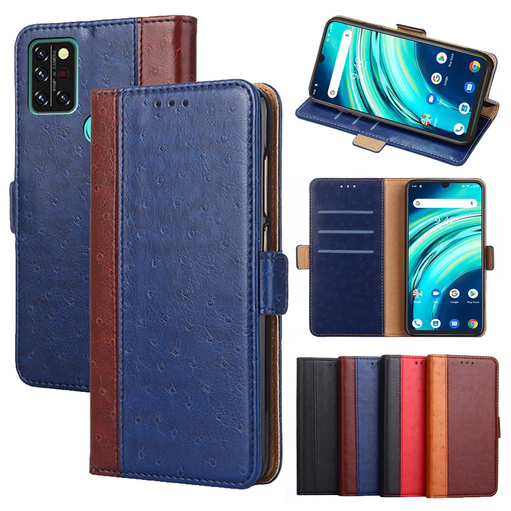 Shockproof soft silicone leather case for Umidigi A13 A11 A9 A9S A9 X S5 S2 Pro Power 5S 5 3 wallet phone case