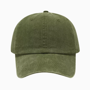 Custom Printable logo Green Vintage Baseball Cap Sun Hat for Men and Women; Outdoor Leisure Baseball Cap Wholesale Promotion