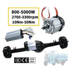 Dc Motor Controller Rear Axle Electric 3 Wheels Vehicle Differential Customized Length Rear Axle