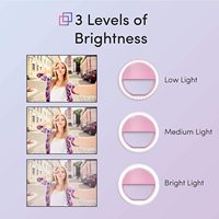 Vente chaude Portable Mini Clip Photo & Caméra Vidéo Téléphone Mobile LED Remplir Selfie Anneau Lumière Top Vente Accessoire De Téléphone Mobile