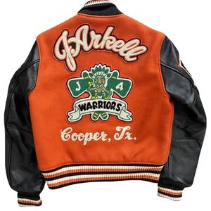 Vestes de baseball en cuir vintage pour hommes, sur mesure, de haute qualité, pour l'hiver et l'automne, style varsity - Product Image 3