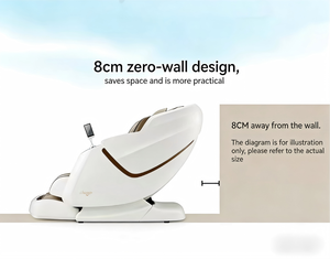 Fauteuil de massage zéro gravité avec rail POM de 128 cm et détection précise des points d'acupuncture, des méridiens et des muscles - Product Image 6