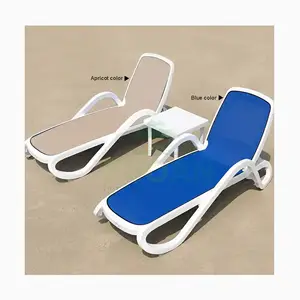 [ZUOAN IMPRESSIVE]Top Quality Material Plastic Structure With Tesilin Mesh Beach Lounger Sun Lounger Furniture