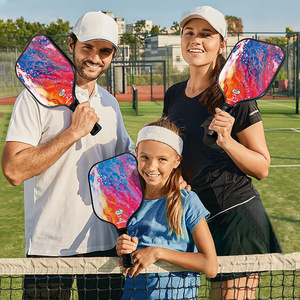 Juego de Palas de Pickleball Vinsguir VG-07 de Fibra de Carbono, Equipo de Entrenamiento con Bolsa de Transporte y Pelotas - Product Image 4