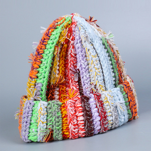 Custom Cuff <strong>Beanie</strong> Manufacturer Unisex Knitted Cuff Skull Cap Classic Ribbed Crochet <strong>Beanies</strong> With Custom logo - Product Image 5