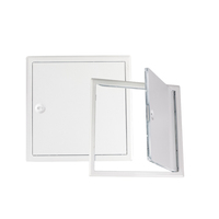 Porte de panneau d'accès carrée 400*600mm en acier galvanisé blanc thermolaqué, moderne, étanche, pour inspection de plafond d'hôtel, avec verrouillage par came