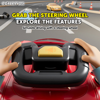 Jouet de simulateur d'aventure de jeu de course de voiture d'enfants en plastique frais avec le volant