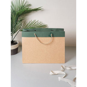 Borsa regalo verde per bomboniere per feste - Product Image 1