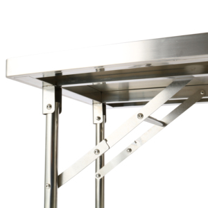 Banco de Trabajo Plegable de Acero Inoxidable de Alta Resistencia |   Equipo de Cocina Comercial para Restaurante, Hotel, Cocina y Hogar - Product Image 4