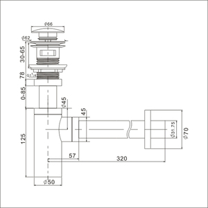 <span class=keywords><strong>Siphon</strong></span> lavabo <span class=keywords><strong>32</strong></span> wastafel ss piège à bouteille - Product Image 4