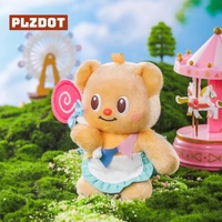 Vente en gros de figurines en peluche Miniso PLZDOT Butter Bears Holiday, boîte mystère, pendentifs, poupées, jouets en peluche pour cadeaux