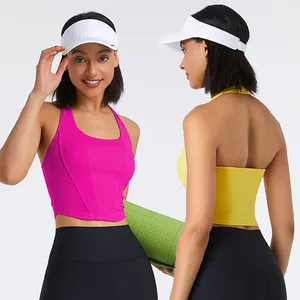 Shinbene Halter Hals Yoga Beha Sexy Backless Sport Running Workout Crop Top Bralette
