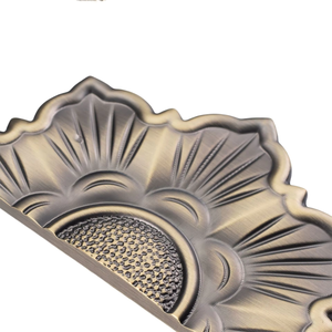 Manija de Puerta de Vidrio de Aleación de Aluminio con Diseño Chino Antiguo Tallado, Semicircular, Grande y de Lujo para Entrada Principal de Tiendas y Hoteles - Product Image 5
