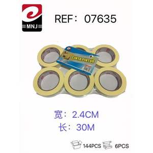 Ruban adhésif de peintre Mnj 2,4 cm x 30 m, ruban de masquage pour peinture - Product Image 1