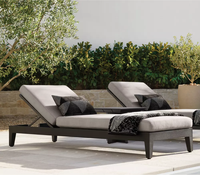 Chaise longue de jardin commerciale en aluminium, très vendue, pour hôtel, plage, piscine, chaise de piscine extérieure, transat de piscine, transat de bain de soleil