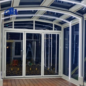 Outdoor Telescopic Mobile Sun Room Roof Balcony Courtyard Aluminum Alloy Glass Sunshade For Heat Insulation Sunscreen For House - Product Image 2