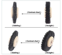 1C 2C 4C brosse de polissage de bijoux dans un noyau en bois avec des poils droits ou des poils coulissants utilisé pour le polissage dentaire de bijoux