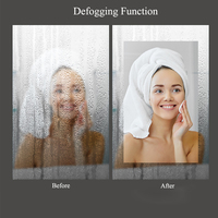 Miroir de salle de bain LED rectangulaire moderne intelligent avec interrupteur tactile, étanche, anti-buée et éclairé – Fabricant
