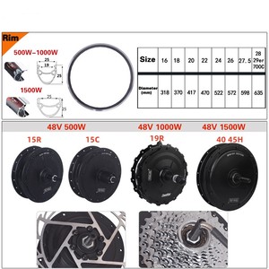 Kit de Conversión de Bicicleta Eléctrica con Motor sin Escobillas de Gran Potencia 500w-1500w, Otras Piezas, Potente Motor BLDC - Product Image 4