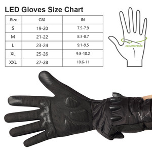 Gants LED SAVIOR avec lampe torche intégrée pour travail de nuit, cyclisme, pêche, écran tactile, doigts entiers - Product Image 5