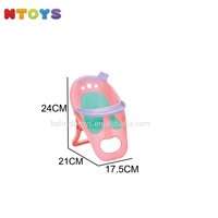 Poussette de jeu 3-en-1 Belinda avec accessoires, poupée bébé fille en vinyle de 14 pouces qui boit et fait pipi, 12 sons