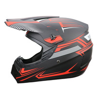 Casque de moto intégral professionnel en ABS rouge original, peinture mate, pour hommes, garantie 1 an, toutes saisons, utilisation hors route