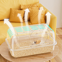 Cage à hamster en plastique style ciel étoilé, villa de luxe pour hamsters Teddy Bear et rats de compagnie, espace extra-large, facile à nettoyer